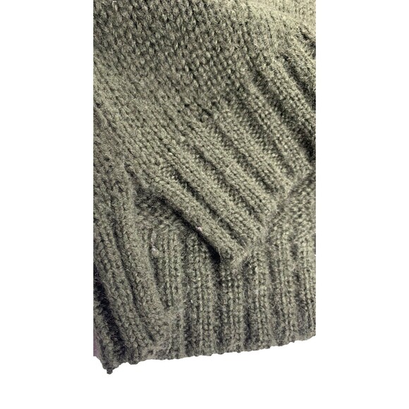 Wooden Ships Sweater Womens Size S/M Dark Green Crew Neck Mohair Blend Oversized - Picture 8 of 8